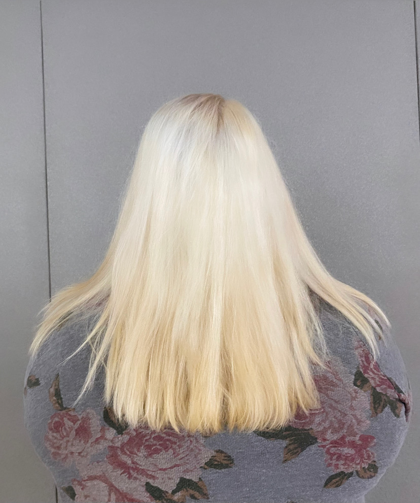 Global bleach service done by Hair by Ella in Lake Oswego